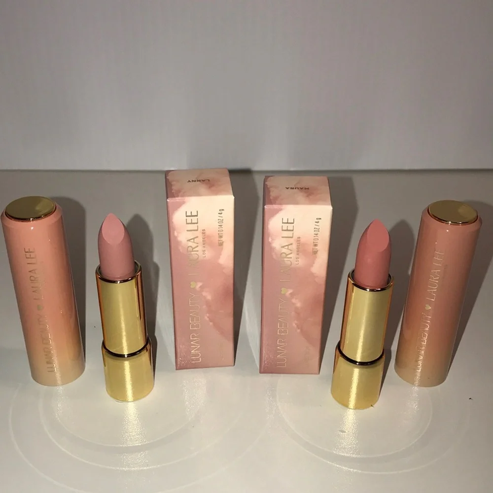 Laura Lee and Lunar Beauty lanny and Maura lipsticks 2 New
